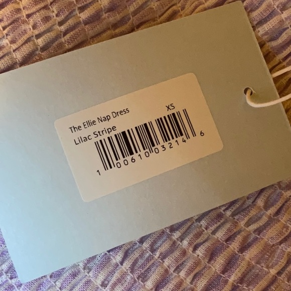 NWT Hill House The Ellie Nap Dress Lilac Stripe Linen Smocked A-Line Large XXL - Picture 11 of 14